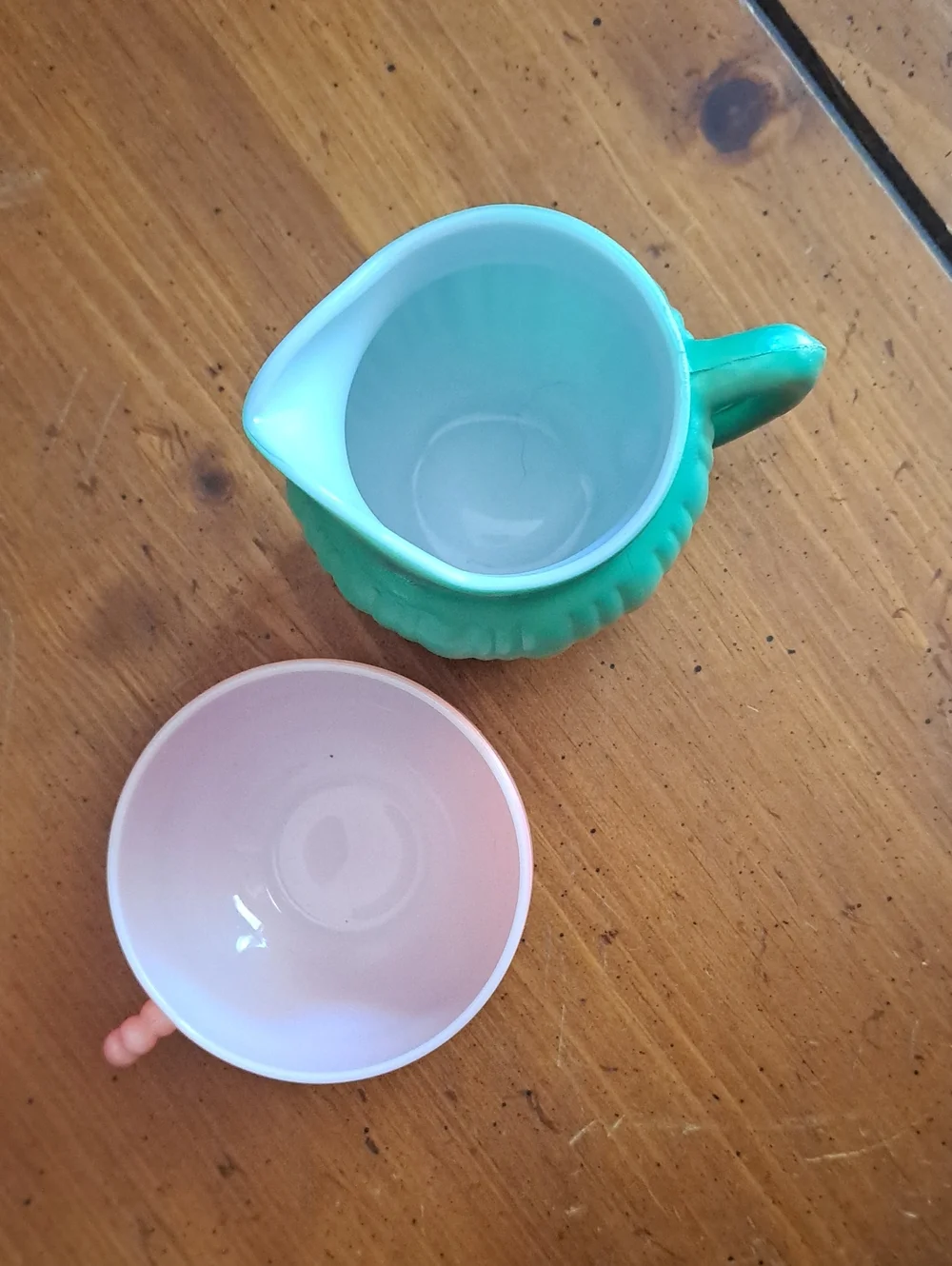 Vintage Hazel Atlas Creamer And Cup